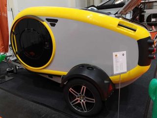 Tropfen-Wohnwagen aus Island