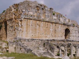 Ancient town of Miletus next to Menderes River