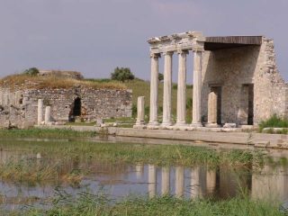 Ancient town of Miletus next to Menderes River