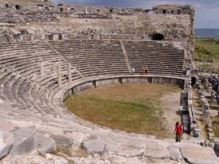 Ancient town of Miletus next to Menderes River