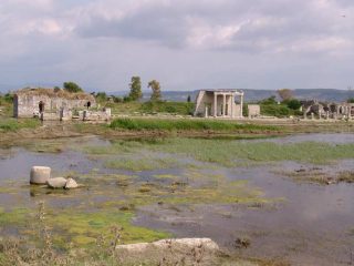 Ancient town of Miletus next to Menderes River