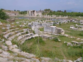 Ancient town of Miletus next to Menderes River
