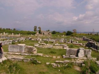 Ancient town of Miletus next to Menderes River