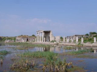 Ancient town of Miletus next to Menderes River