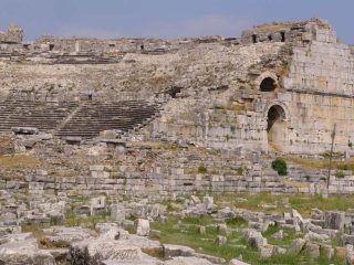 Ancient town of Miletus next to Menderes River