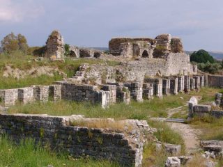 Ancient town of Miletus next to Menderes River