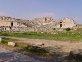 Ancient town of Miletus next to Menderes River