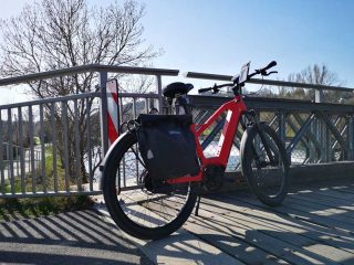 Biking along Unstrut Wine Route from Freyburg