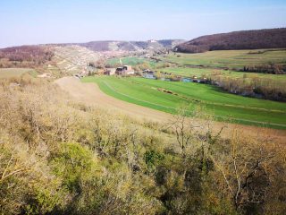 Biking along Unstrut Wine Route from Freyburg