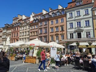 Spaziergang durch die Altstadt von Warschau