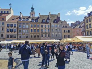 Spaziergang durch die Altstadt von Warschau