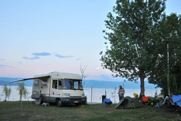 Lake Ohrid – Camping Activities and Evening Atmosphere