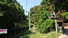 The chairlift near Zugligeti - at the entrance of the campsite