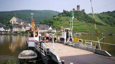 The ferry to the Carmelite Church St. Josef on the Moselle