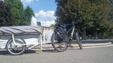 With e-bike & bicycle caravan to 2nd meeting in Wunschendorf