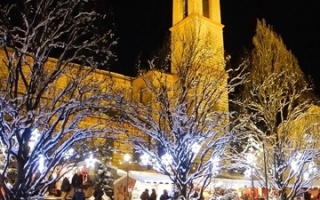 Visiting the Christmas market in Friedberg