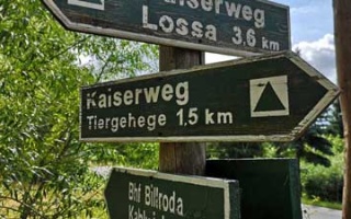 Hike along the Kaiserweg from Billroda to Lossa