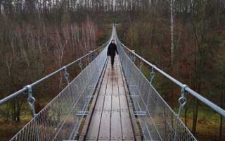 From Gehofen to the Hohe Schrecke suspension bridge