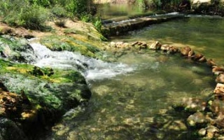The hot springs of Eleftheres near Kavala