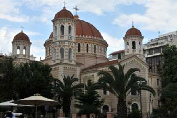 St. Gregorios Palamas Kirche in Thessaloniki, wo die Relikte gefunden wurden!