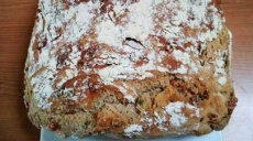 Back from Georgia - bread with Turkish sucuk and jalapeno