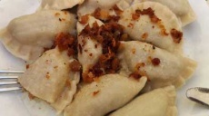 Sauerkraut stuffed Pirogi - a specialty in Gdynia