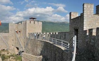 Samuels Festung auf dem Felssporn von Ohrid