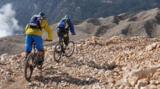 Auf Mountainbike Trail Erkundung in der Türkei